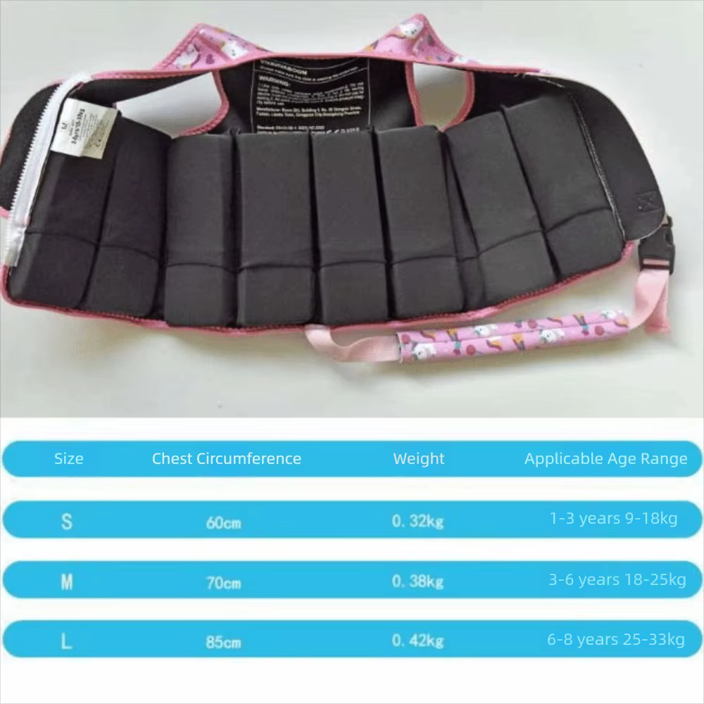 Gilet de flottaison pour enfant anti-chute, réglable et stable, gilet de natation pour bébé, gilet flottant anti-retournement à motif de dessin animé pour jeux aquatiques