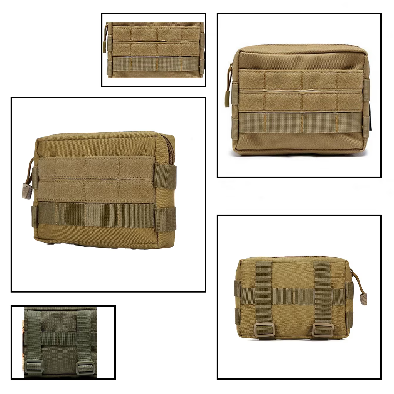Sac de rangement pour accessoires multifonctionnels, divers sacs pouvant être accrochés sur le dessus du gilet d'extérieur, ceinture de sac à dos d'extérieur