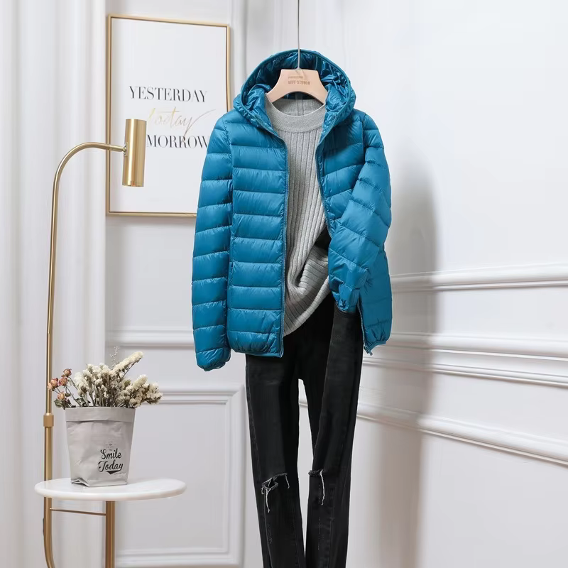 Doudounes à capuche ultralégères pour femmes, 2023 duvet de canard blanc, parkas décontractées, compressibles, printemps, hiver, nouveau, 90%