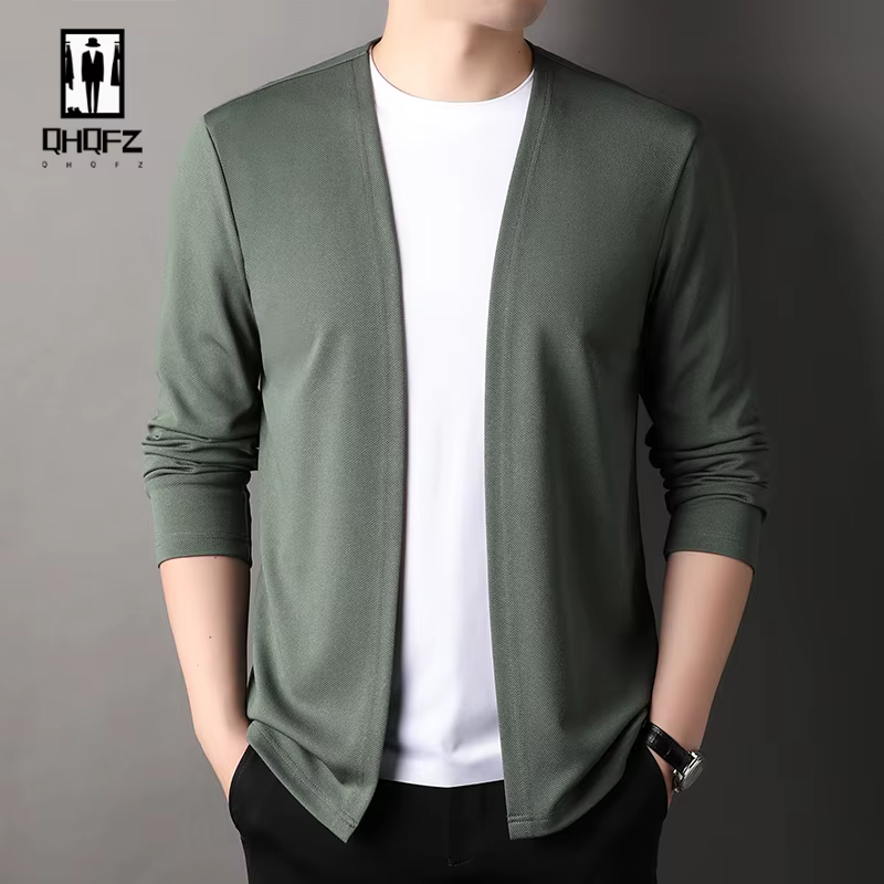 Veste Cardigan à manches longues pour hommes, haut tendance décontracté, nouvelle collection