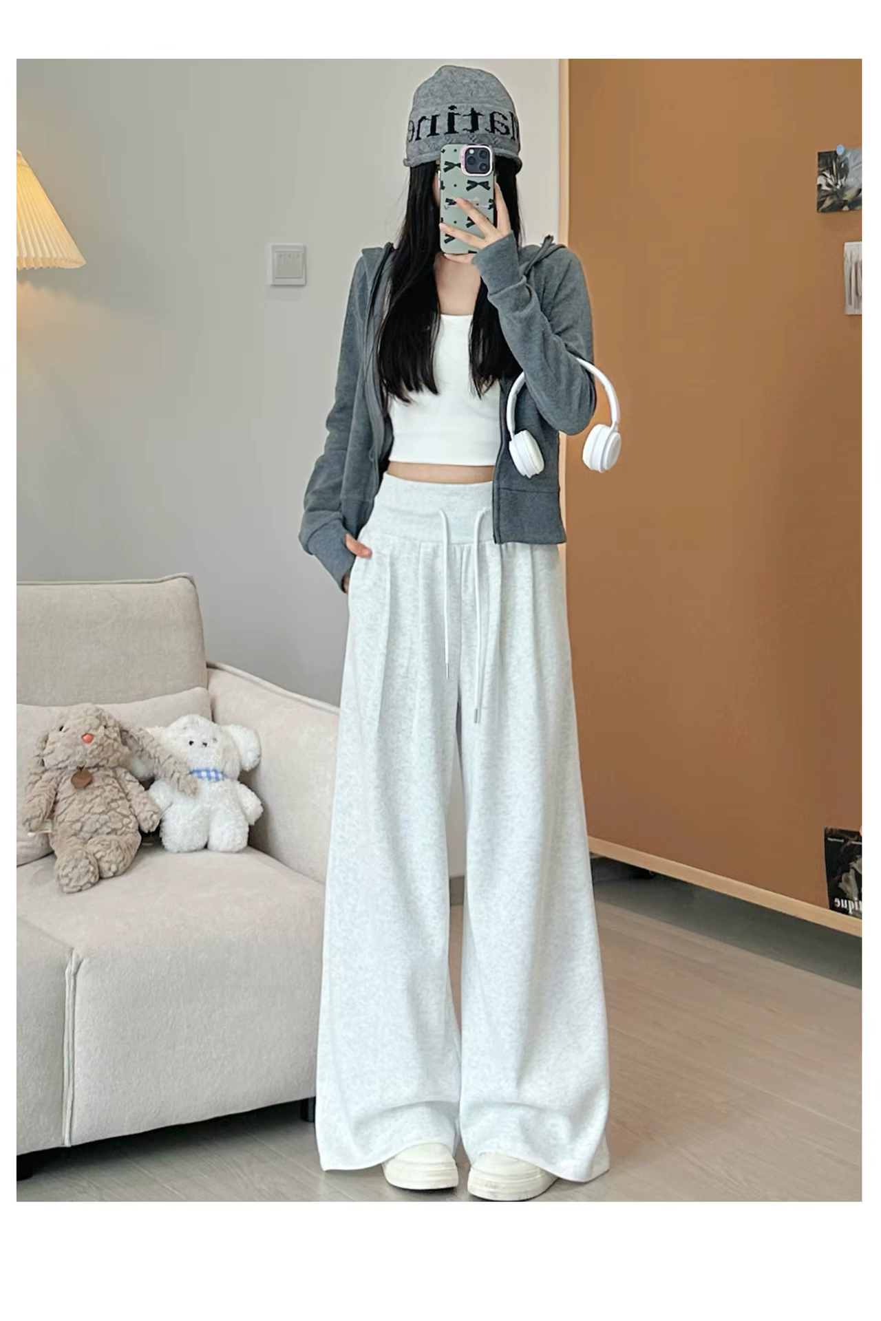 Pantalon de survêtement bleu marine pour femme
