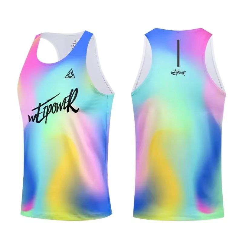 Gilets de course Marathon, T-shirts de course de sport professionnel d'été pour hommes et femmes, vêtements de fitness à séchage rapide pour basket-ball