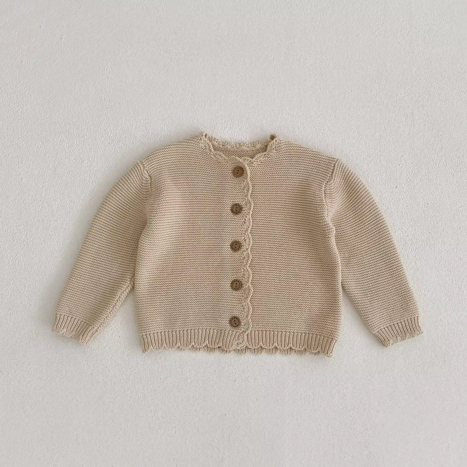Cardigan d'automne pour bébé – Manteau pull en tricot à manches longues pour garçons et filles |   Veste polyvalente à col rond pour bébé fille, Cardigan d'hiver