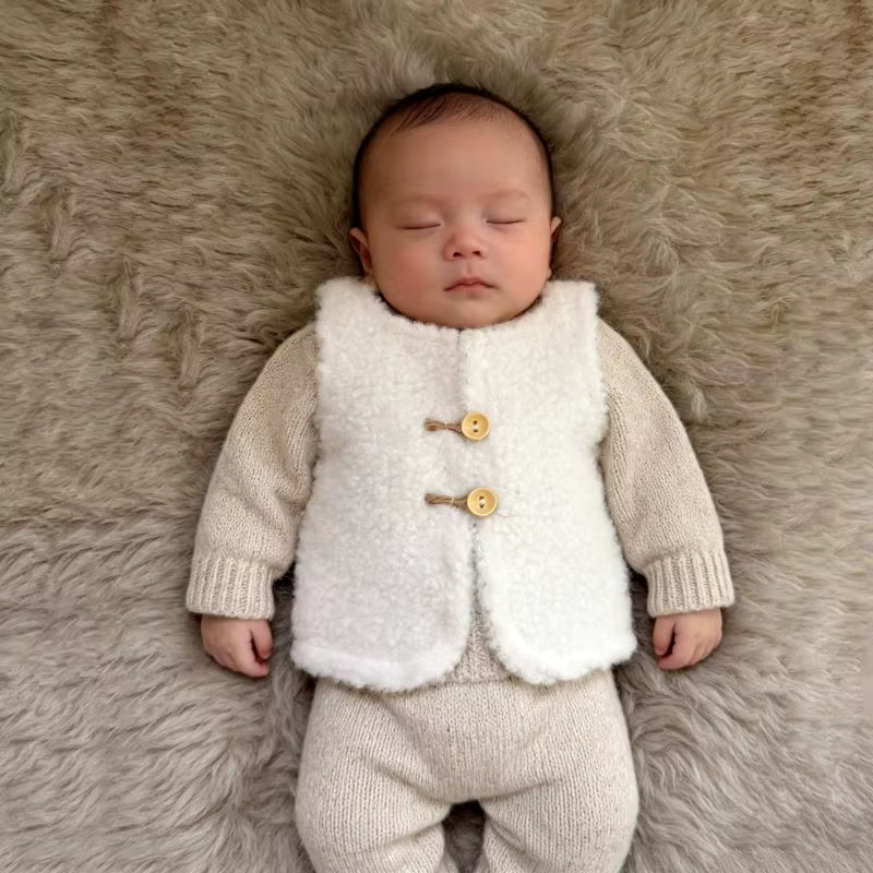 Gilet photographie doux pour bébé, accessoires essentiels pour capturer d'adorables Portraits nouveau-nés confortablement