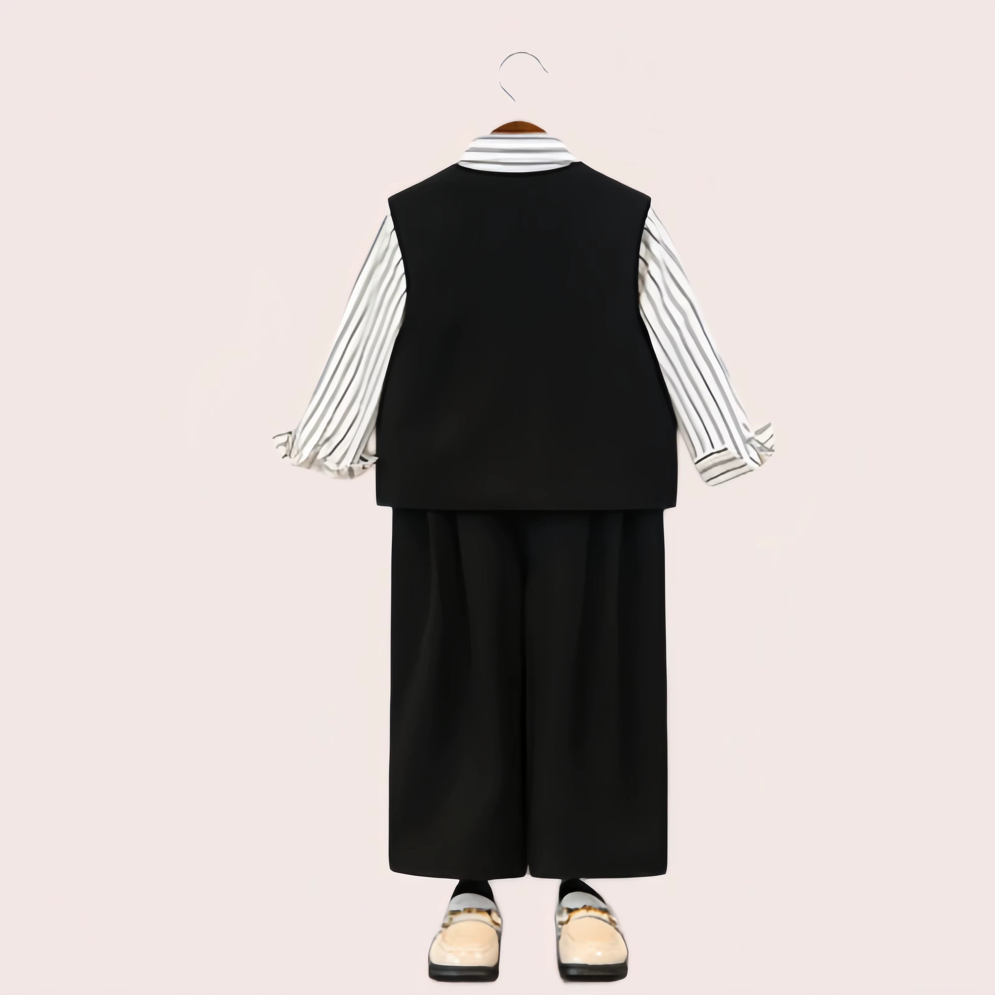 Ensemble gilet enfant motif floral pour garçon, tenue de photographie pour premier anniversaire, costume de performance pour fête de remise des diplômes ou récital de piano