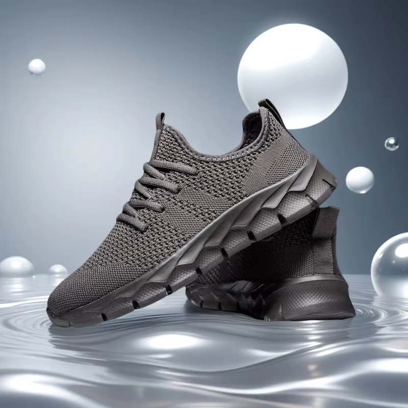 Baskets légères en maille pour hommes et femmes, chaussures plates décontractées, chaussures de course, de sport, de Tennis souples, respirantes