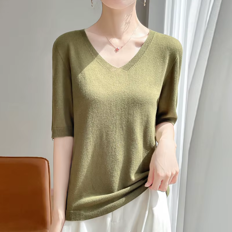 Pull tricoté 100% laine mérinos pour femmes