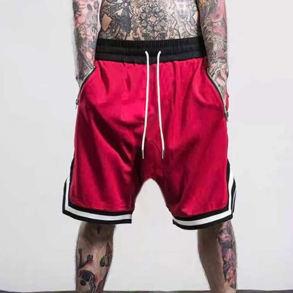 Shorts de basket-ball en maille à séchage rapide pour hommes, pantalons courts d'extérieur respirants, joggeurs de sport décontractés, salle de sport, fitness, été