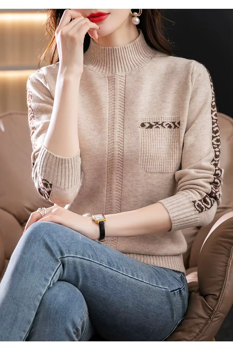 Pull Triblockchain à Manches sulfpour Femme