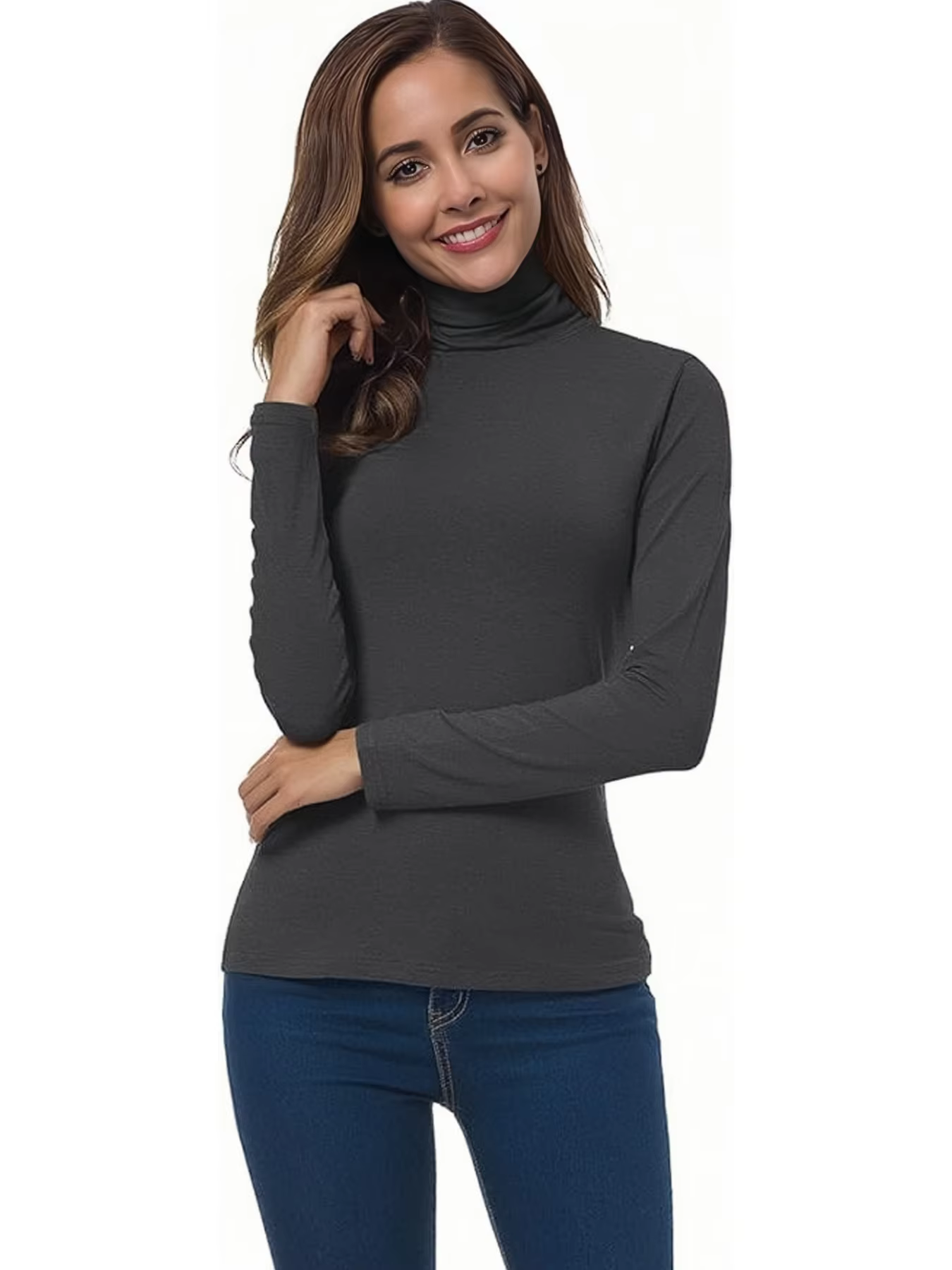 Ensemble de t-shirts à col roulé pour femmes