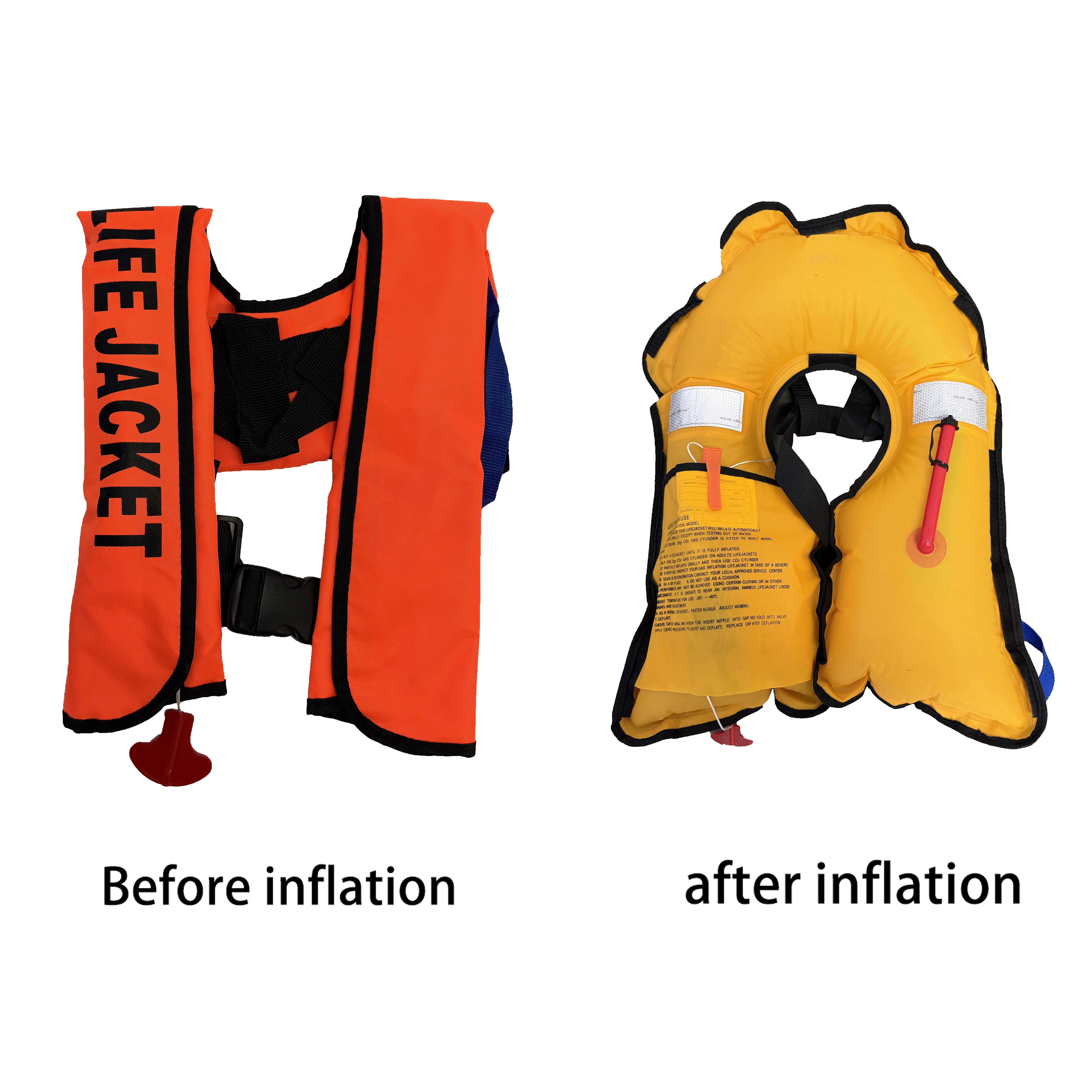 Gilets de sauvetage gonflables manuels et automatiques pour adultes 150N pour sports nautiques, pêche, rafting, surf, accessoires de natation