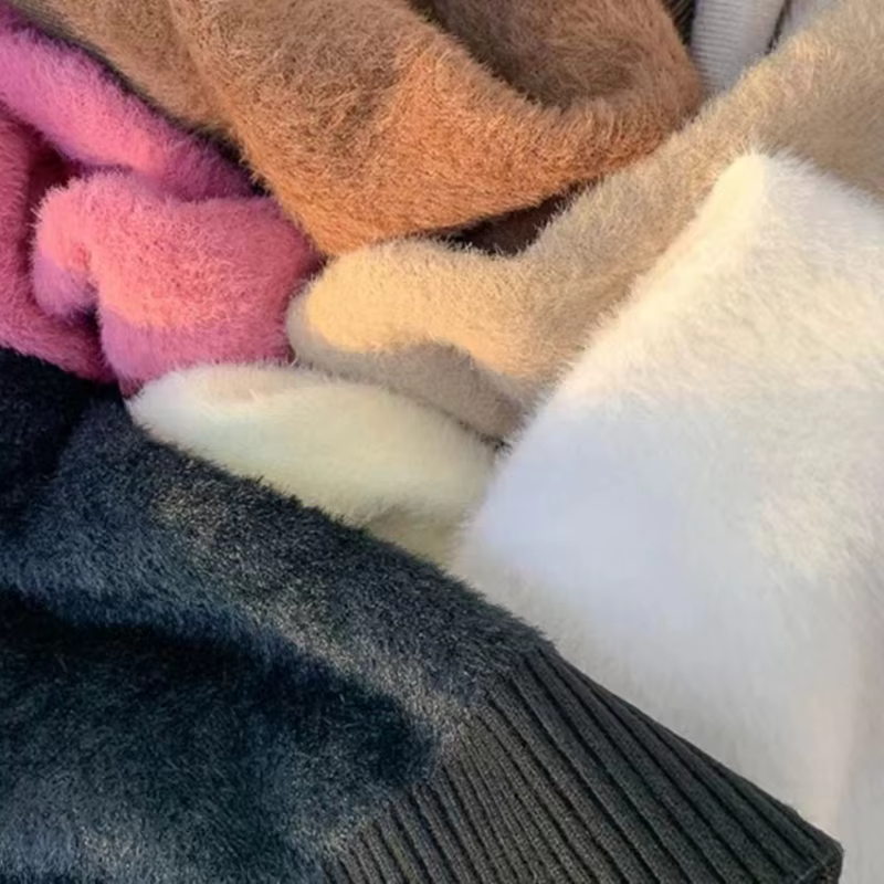 2024 col roulé hiver pull femmes élégant épaissir velours doublé chaud Sueter tricoté