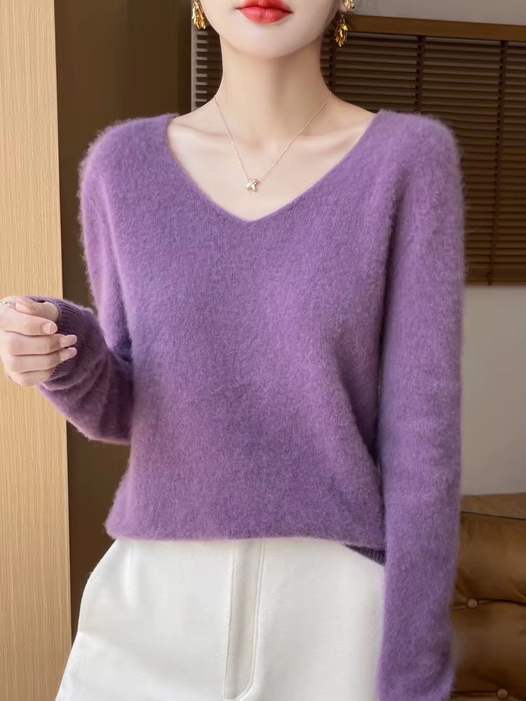 Pull en laine mérinos fine pour femme