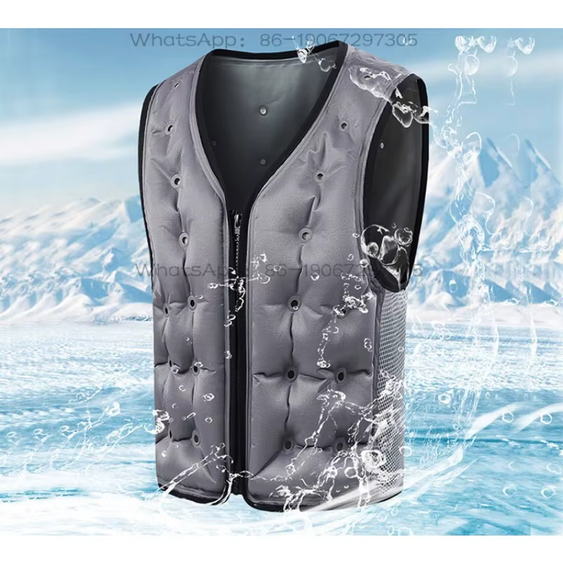 Gilet de refroidissement à eau, vêtement climatisé par évaporation, gilet physique rafraîchissant pour tout le corps, été