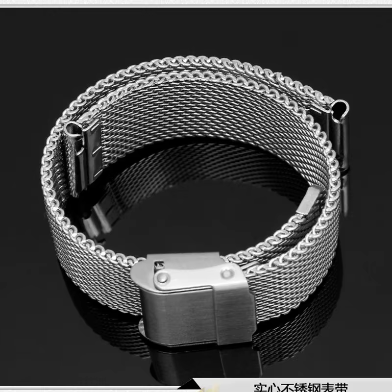 Mesh Milanese Watch Band For TISSOT  for Omega for Seiko Watch  Stainless Steel Bracelet Adjustable Strap 18mm 20mm 22mm