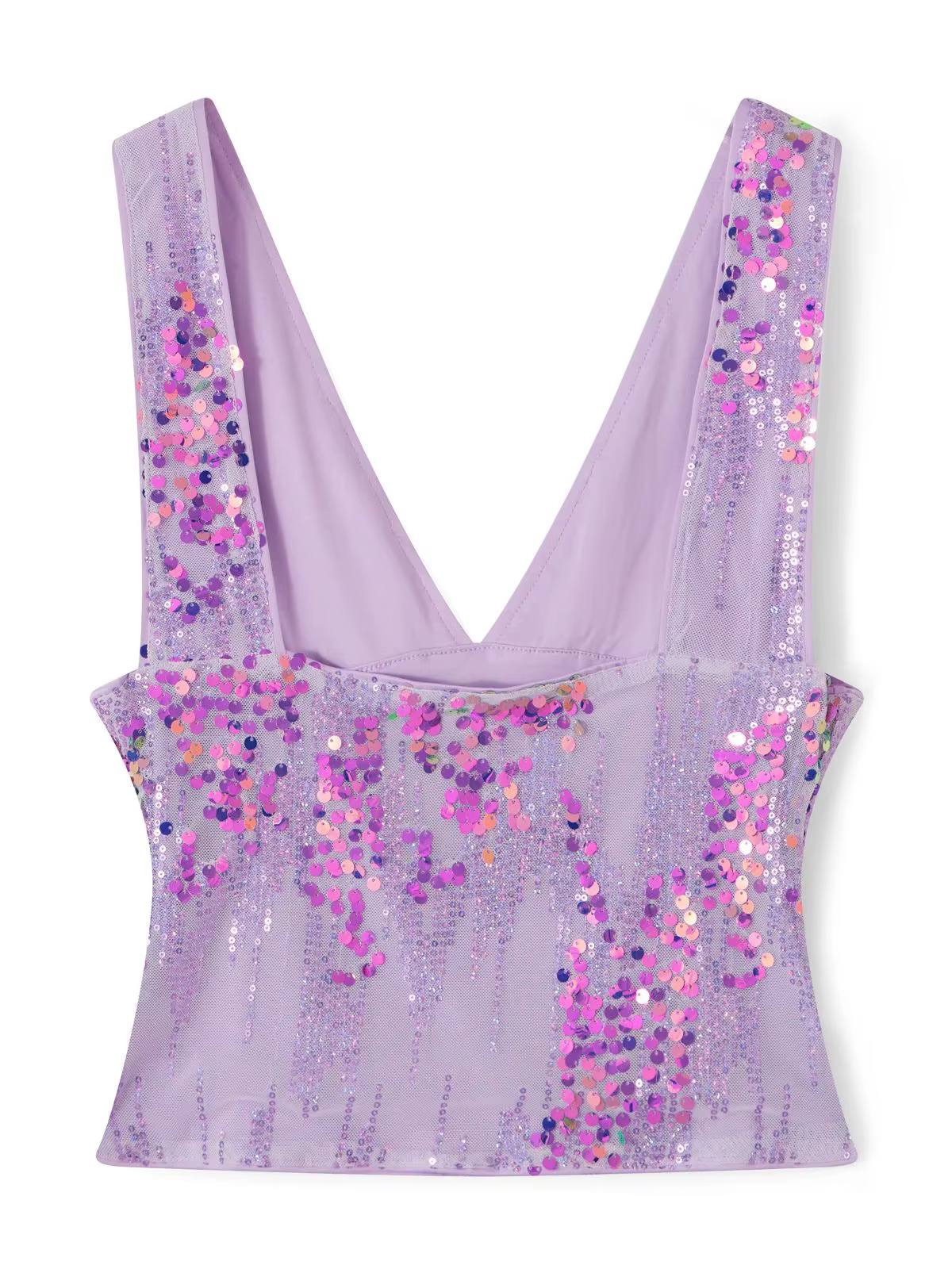 Femmes paillettes gilet sans manches col en V dos nu débardeurs Sexy rétro chemises été
