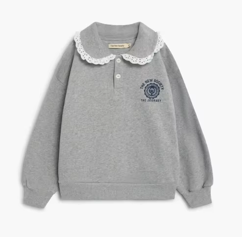 Ensemble sweat-shirt et pantalon décontracté en coton pour enfants américains, collection Hiver 2026, pour filles et garçons, vêtements d'extérieur