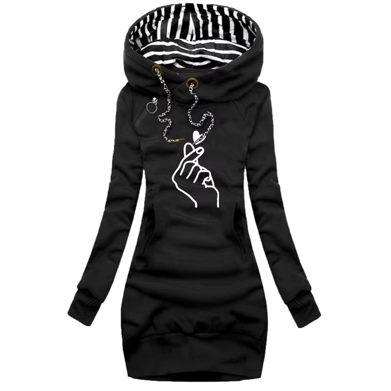 Femmes robe pull à manches longues