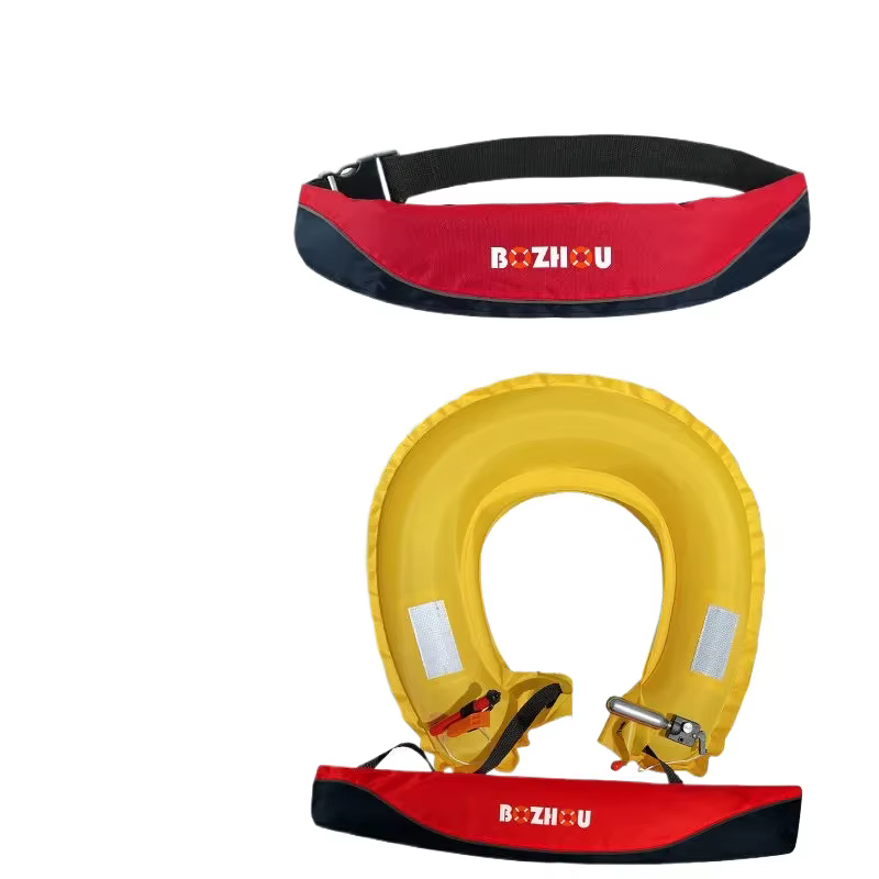 Gilet de Sauvetage de Pêche, Ceinture Manuelle, Flottabilité Gonflable existent, Portable, Professionnel, pour Adulte